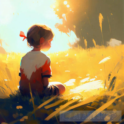 Childhood Moments Landscape Ai Art