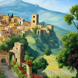 Civita Castellana Italy Landscape Ai Art