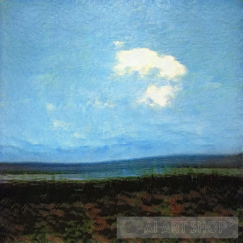 Cloud on the Lake-Painting-AI Art Shop