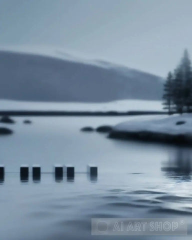 Cold Water Landscape Ai Art