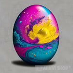 Cosmic Egg Abstract Ai Art