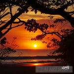 Costa Rican Sunset Radiance: A Golden Hour Extravaganza. Nature Ai Art