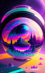 Crystal Ball Landscape Ai Art