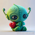 Cute Cuddly Alien Ai Artwork