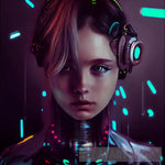 Cyberpunk Girl Portrait Surrealism Ai Art