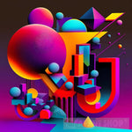 Digital Dreamscape Purple Festival Abstract Ai Art