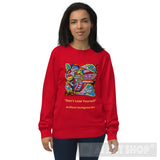 Dont Lose Yourself Ai Art Unisex Organic Sweatshirt Red / S