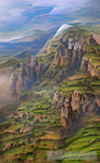 Ethio Mountains Landscape Ai Art