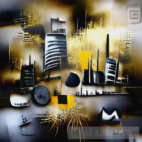 Evening Cityscape Ai Painting