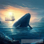 Evening Whale Ai Artwork