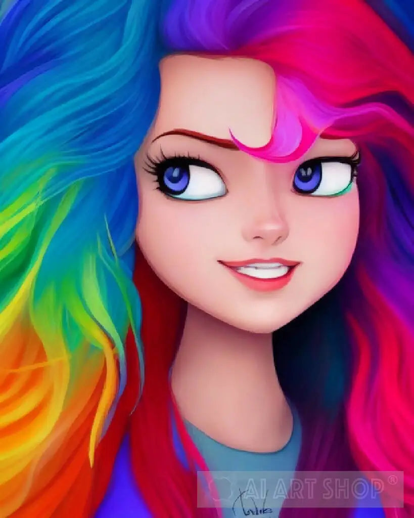 Fierce Animation Fierce female rainbow
