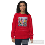 Fools Paradise Ai Art Unisex Organic Sweatshirt Red / S Clothing