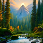 Forest And Dream Landscape Ai Art