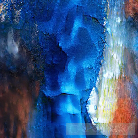 Frozen Waterfall-Painting-AI Art Shop