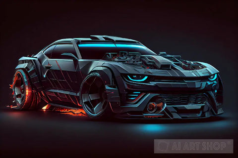 Futuristic Camaro Modern Ai Art