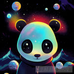 Galactic Panda Animal Ai Art