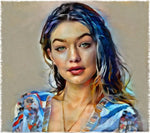 Gigi Hadid Portrait Ai Art