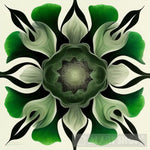 Green Flower Ai Painting