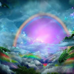 Heavenly Rainbow Landscape Ai Art