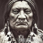 Indigenous Chief Sitting Bull Ai Artwork