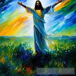 Jesus Oil Painting Ai