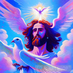 Jesus With The Dove Ai Painting