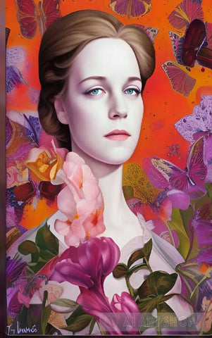 Julie Andrews Abstract Ai Art