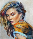 Karlie Kloss Portrait Ai Art