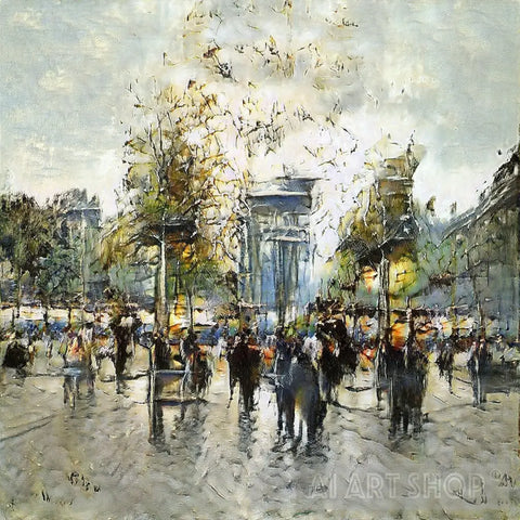 L'Arc de Triomphe-Painting-AI Art Shop