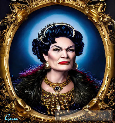 Leona Helmsley (1920-2007) Portrait Ai Art