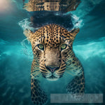 Leopard Underwater Animal Ai Art