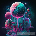 Lollypop Sugar Style Planet Ai Artwork