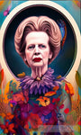 Margret Thatcher Abstract Ai Art