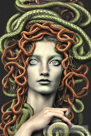 Medusa Goddess Portrait Ai Art