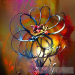 Metal Improbability Flower 3 Abstract Ai Art