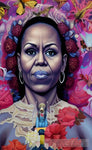 Michelle Obama Abstract Ai Art