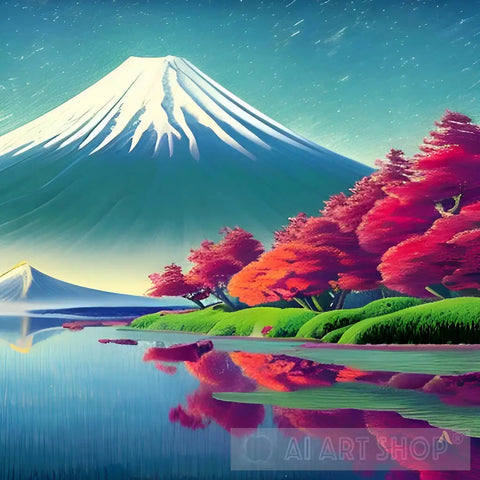 Mount Fuji Landscape Ai Art