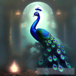 Mysterious Peacock Animal Ai Art