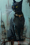 Mystic Black Cat Animal Ai Art