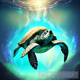Mystical Turtles (2 Piece) Animal Ai Art