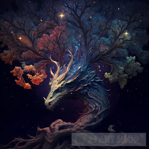 Mythical Tree Nature Ai Art
