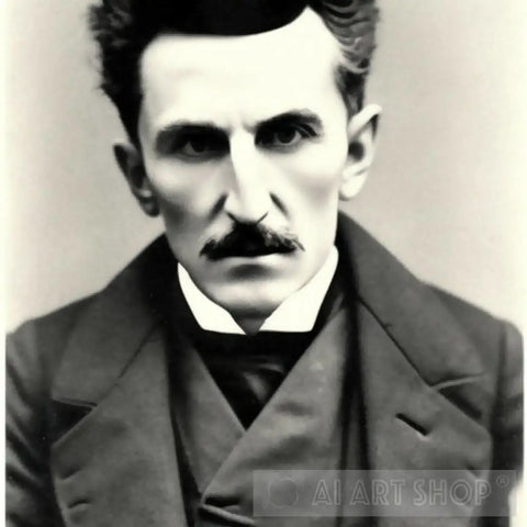 Nicola Tesla Portrait Ai Art