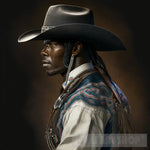 Oklahoma Black Cowboys - Ready For The Parade Portrait Ai Art