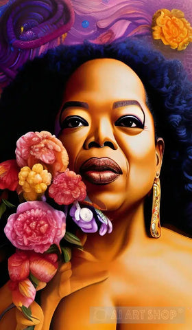 Oprah Abstract Ai Art