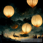 Paper Lanterns Ai Painting