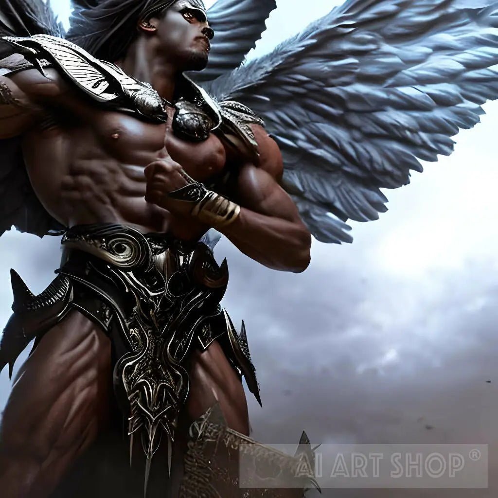 Angel Ralistic Photorealistic Angel of War