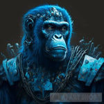 Planet Of The Apes Warrior Blue Ai Artwork