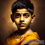 Portrait Of A Young Boy Ai Art