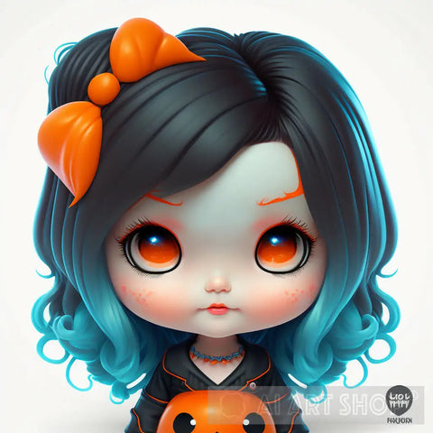 Pumpkin Girl 2 Of 3 Ai Artwork