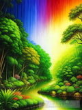 Rainbow Rainforest Ai Artwork